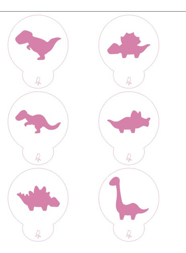 Stencil De Repostería Para Galletas 7cm Set Dinosaurios Niño