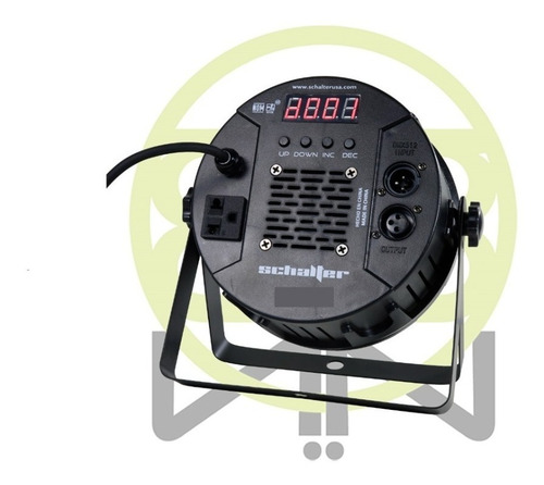 Imagen 5 de 5 de Tacho Par Led 18x3 Rgb Dmx Plastificado (3 Piezas)