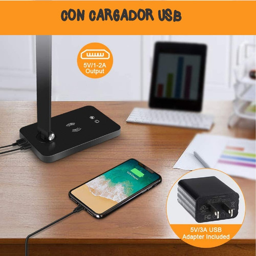 Lampara De Mesa Con Cargador Inalambrico X 20 Unidades 2da