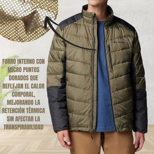 Campera Columbia Térmica Hombre Sin Capucha Labyrinth Loop