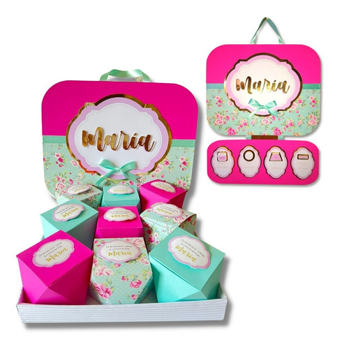 Paquete Letrero + Cajas Con Chocolates Personalizadas Bebé