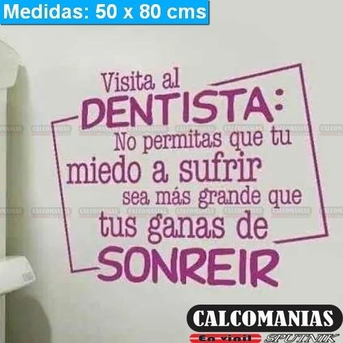 Vinil Decorativo Para Consultivo Dental Visita Al Dentista