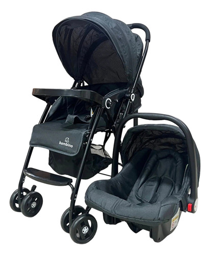 Coche Bebe Paseador Travelsystem Silla 3en1 Plegable