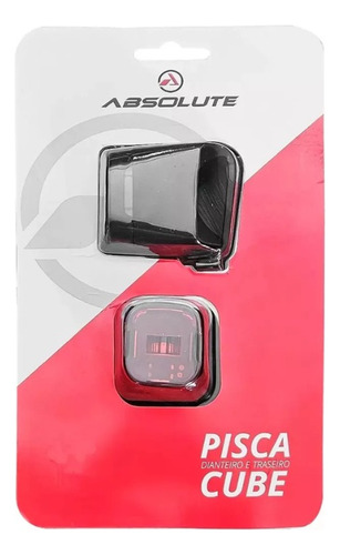 Kit Pisca Sinalizador Absolute Cube Usb Traseiro /dianteiro