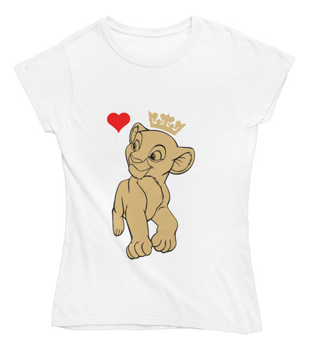 2 Playeras Pareja Duo Novios El Rey Leon Simba Nala Reyna