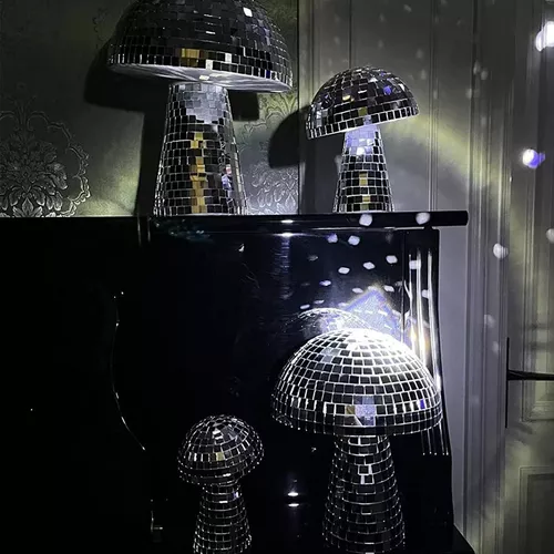 COMO FAZER COGUMELHO ESPELHADO - LUMINÁRIA ESPELHADA DE COGUMELO - MUSHROOM  DISCO BALL 