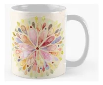Comprar Taza X4 Sencillo Diseño De Mandala En Colores Pastel Sobre F