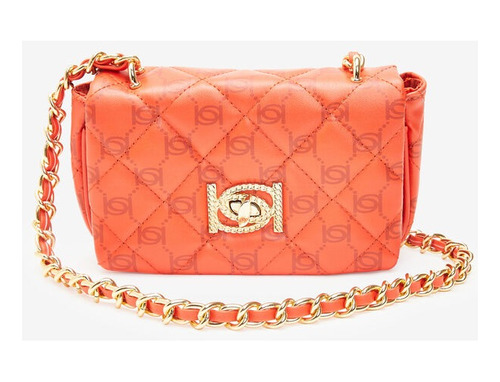 Bolsa Bebe Liv Monogram Crossbody Naranja