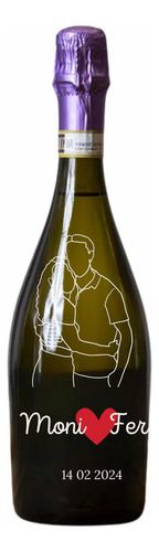 Botella De Vino Personalizada Regalo De San Valentín