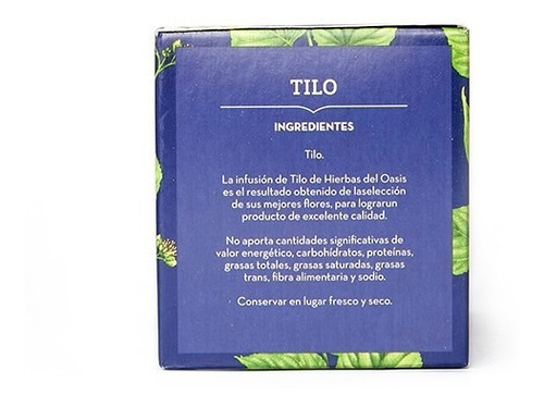 Té De Tilo Hierbas Del Oasis Pack X 3 Cajas