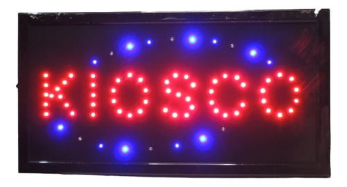 Cartel Led Luminoso Indicador Kiosco 220v Azul Y Rojo Led