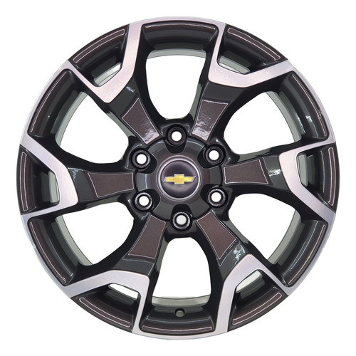 Jogo Roda Aro 18 Gm S10 2025 Ltz 6x139 Grafite Diam Brilhant