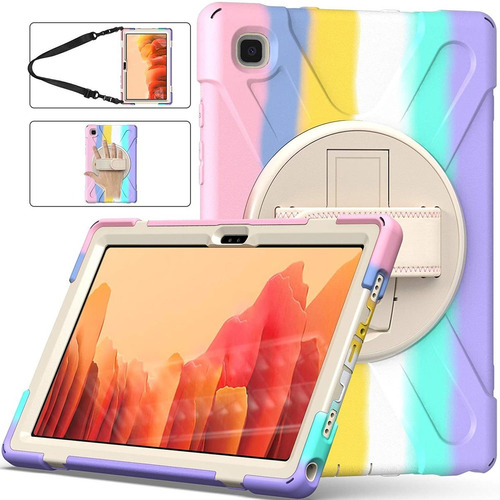 Funda Samsung Tab A7 2020 Con Correa De Mano Para El Hombro 