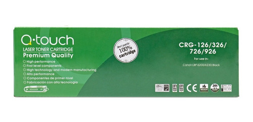 Toner Q-touch Crg-126 Compatible Canon Lbp 6200 Negro