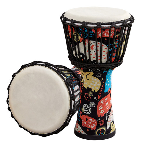 Tambor De Mano Djembe Africano Portátil De 8 Pulgadas Con Co