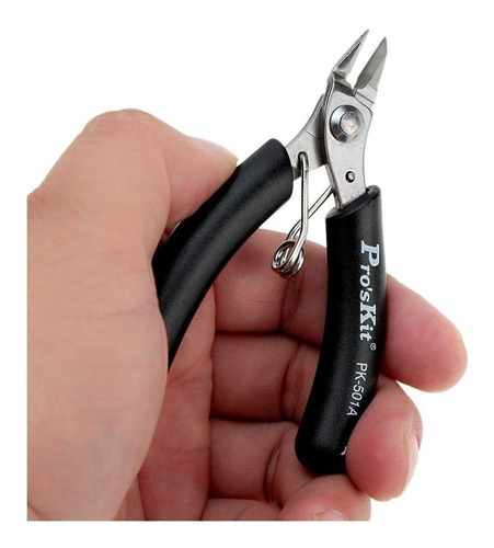 Imagen 4 de 5 de Alicatemicro Corte Pinza Acero Proskit 1pk-501a Trabajo 90mm