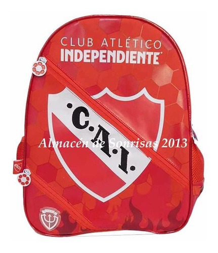 Mochila Espalda 16 PuLG Independiente Diablo Rey De Copas