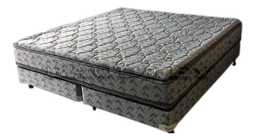 Cama King Size Doble Pillow Resortes Reforzados 200x200