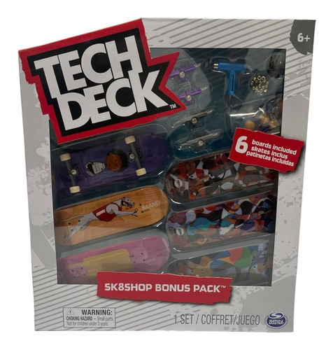 Set Patinetas Pack Dedos Coleccion Tech Deck Bon