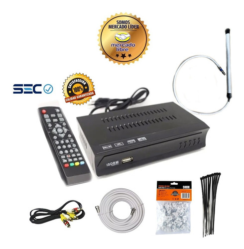 Kit Sintonizador Tv Digital Full Hd+antena Exterior 10dbi