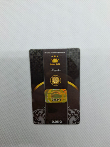 Oro Puro 24k Mini Moneda Certificada Corona Real 0.05 Gramos