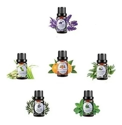 Set De 6  Aceites Esencias Para Difusores Humificadores