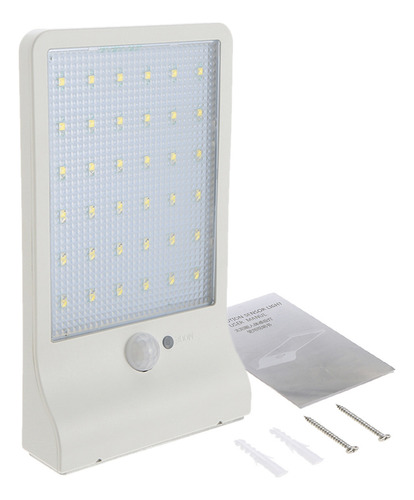 Lámpara De Pared Led Con Sensor De Movimiento Pir Alimentada