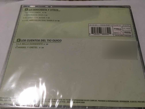 Los Cuentos Del Tío Quico Y La Cenicienta Cd Nuevo Cerrado