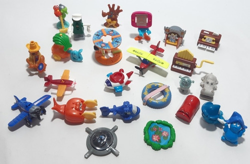 Lote Com 24 Miniaturas Kinder Ovo Coleção Brinquedos Anos 90