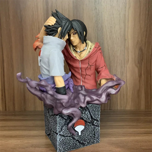Figura De Acción De 17 Cm De Naruto Brotherly Uchiha Sasuke