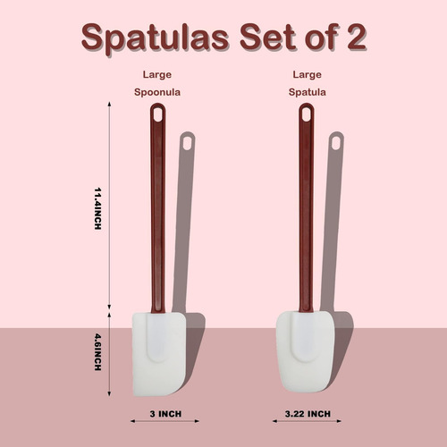 Spatulas De Silicona Mytasuy Resistente Al Calor, Set De Esp