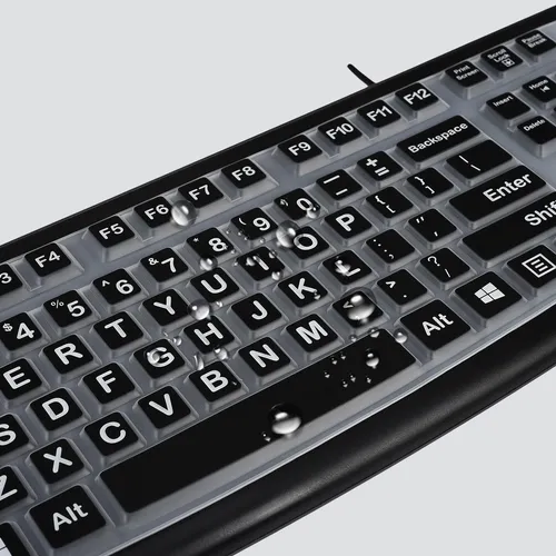 Funda De Teclado Logitech K120 & Mk120 Wired Keyboard, ...