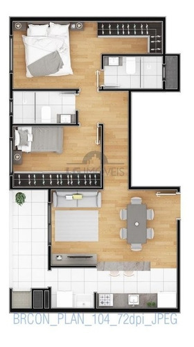 Imagem 7 de 9 de Apartamento No Bom Retiro Com 2 Quartos Para Venda, 68 M² - Lg7991