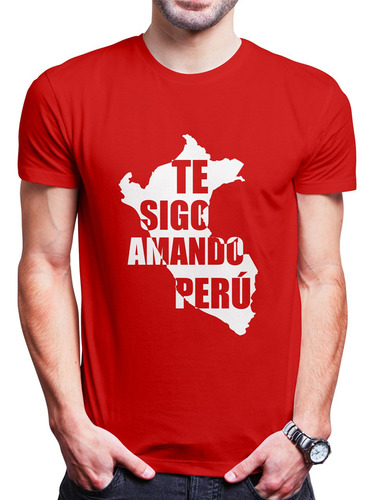 Polo Varon Te Sigo Amando Peru (d0641 Boleto.store)