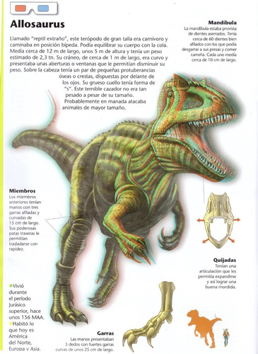 Libro. Dinosaurios Con Gafas 3d. Ed Elefantino/ Maya