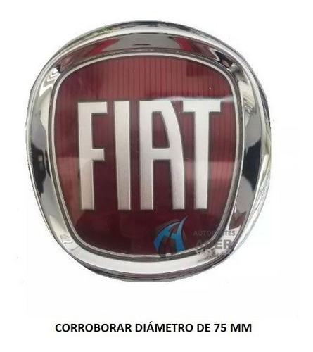 Escudo Insignia Logo Frente Parrilla Fiat Punto 75 Mm