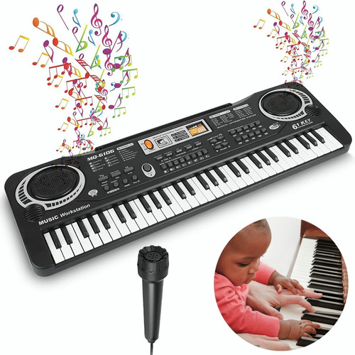Teclados Piano Digital 61 Teclado Musical Digital Para Niños