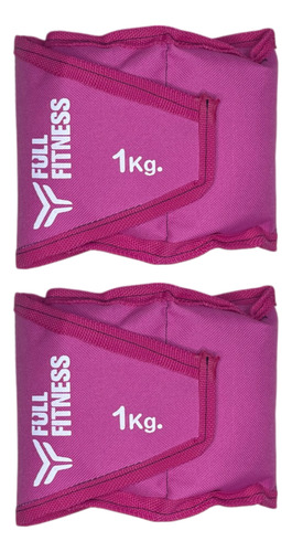 Pesas Tobilleras Par 1kg Deportivas Piernas Tobillos Muñeca Color Rosa