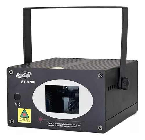 Laser Holografico Festa B200 200mw Azul Com Sensor De Som 110v/220v