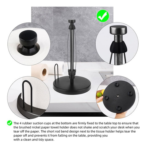 Soporte Para Toallas De Papel Con Trinquete Para Cocina