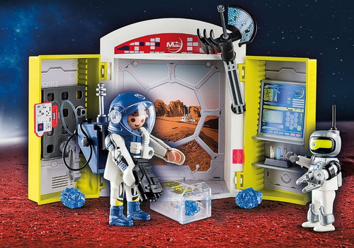 Imagen 3 de 5 de Playmobil Linea Play Box - Cofre Mision A Marte - 70307