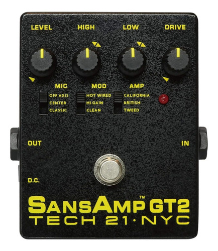 Tech 21 Sansamp Gt2 - Emulador De Tubo