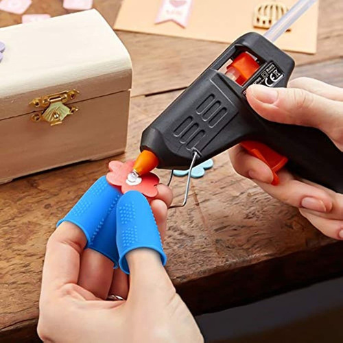 24 Pcs Protectores De Dedos De Silicona Tapas Para Pegamento