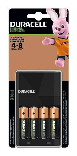 Kit Cargador Duracell + 4 Pilas 2500mha