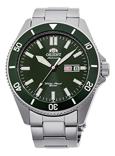 Reloj Para Hombre Orient Kanno Automático Con Esfera Verde R