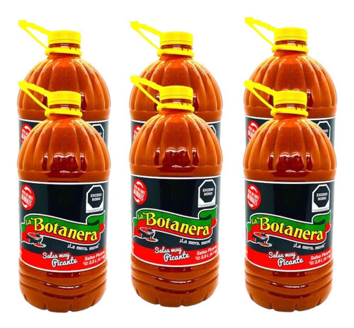 Salsa Botanera Muy Picante Negra 12 L
