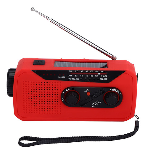 Radio De Emergencia Manual De Generación De Energía Solar Le