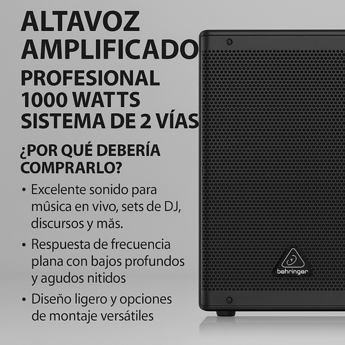 Behringer Dr112dsp Portátil Con Bluetooth Mas Xlr Pack