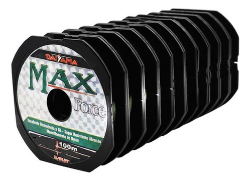 Linha Pesca Pesada Max Force 0,92mm P/ 103kg - 10 Carretéis