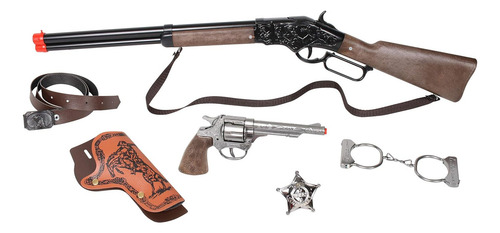 Juguetes Revolver Y Rifle Cowboy Infantil Viejo Oeste Trex